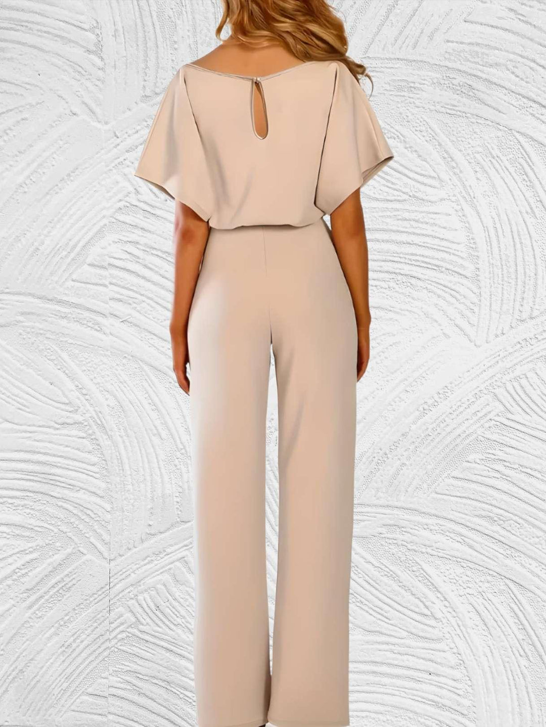 Ruth- Elegante slim fit jumpsuit met riemknoopontwerp - Miller-Mode